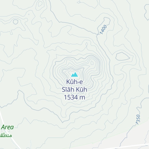 Map of Kūh-e Sīāh Kūh