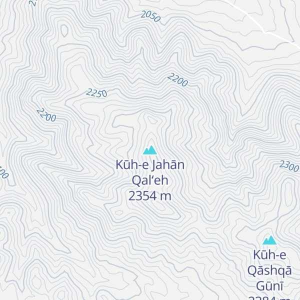 Map of Kūh-e Jahān Qal‘eh