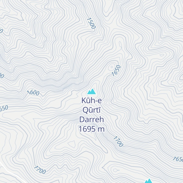 Map of Kūh-e Qūrtī Darreh