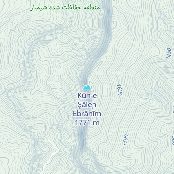 Map of Kūh-e Şāleḩ Ebrāhīm