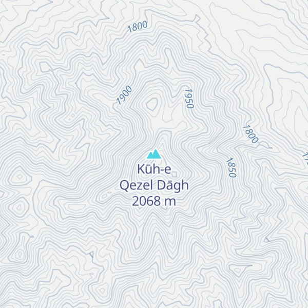 Map of Kūh-e Qezel Dāgh
