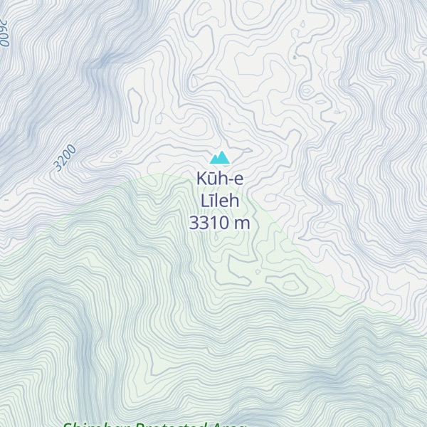 Map of Kūh-e Leyleh