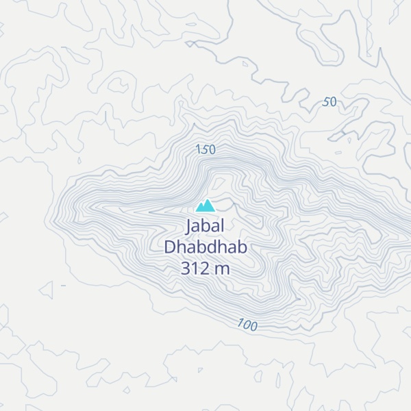 Map of Jabal Dhabdhab