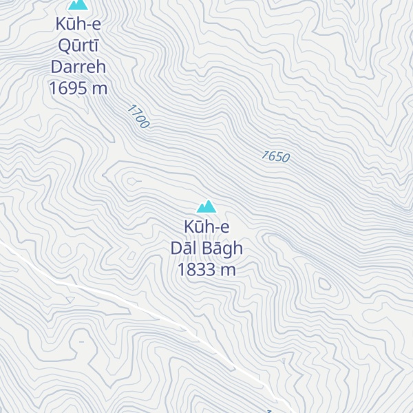 Map of Kūh-e Dāl Bāgh