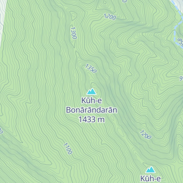 Map of Kūh-e Bonārāndarān