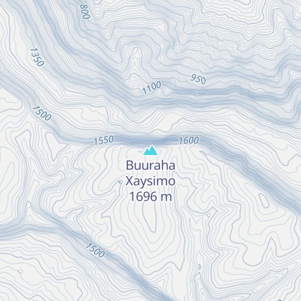 Map of Buuraha Xaysimo
