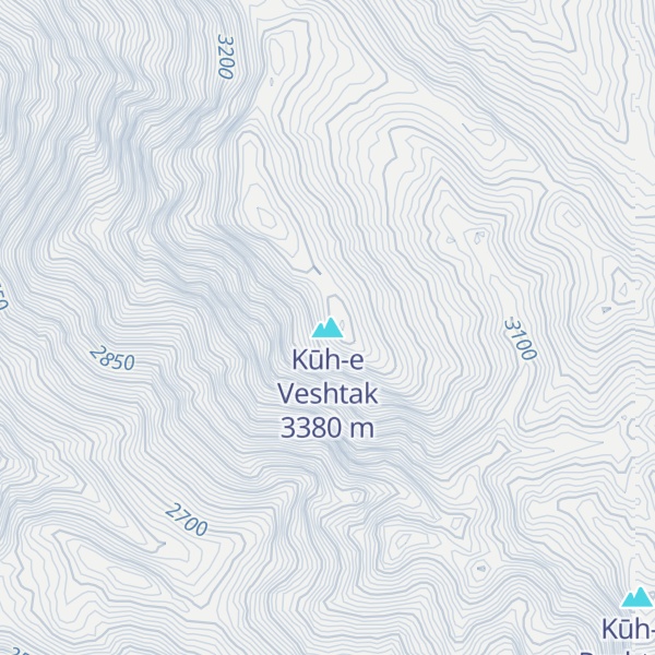 Map of Kūh-e Veshtak