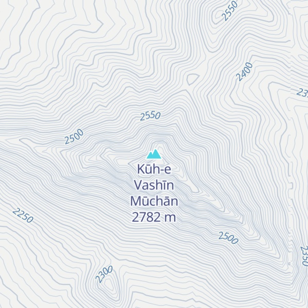 Map of Kūh-e Vashīn Mūchān