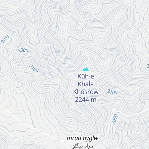 Map of Kūh-e Sad