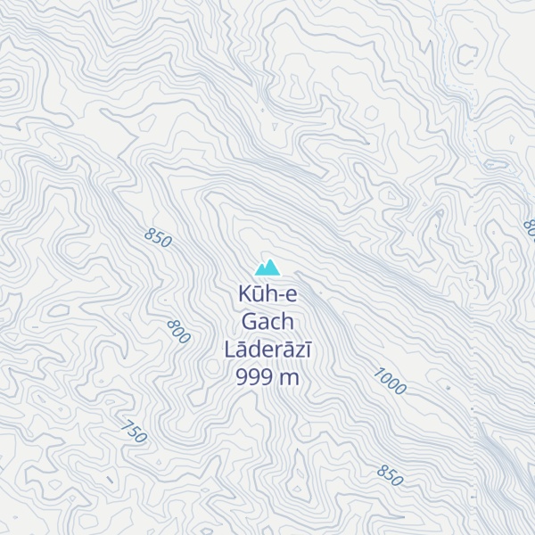 Map of Kūh-e Gach Lāderāzī