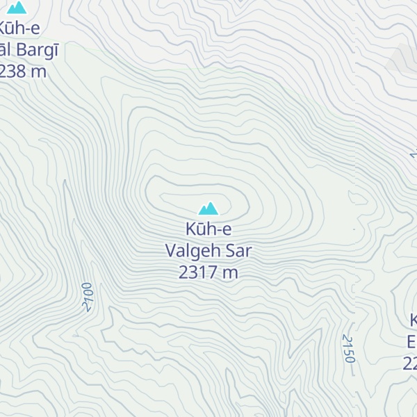 Map of Kūh-e Valgeh Sar