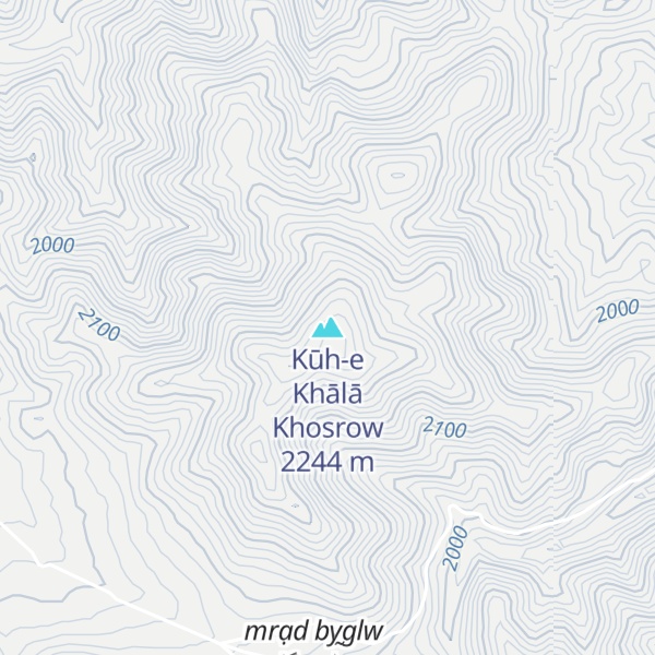 Map of Kūh-e Khālā Khosrow