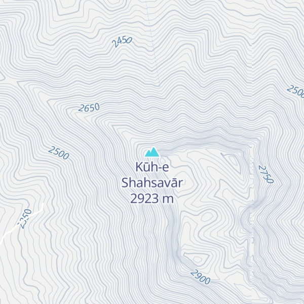Map of Kūh-e Shahsavār