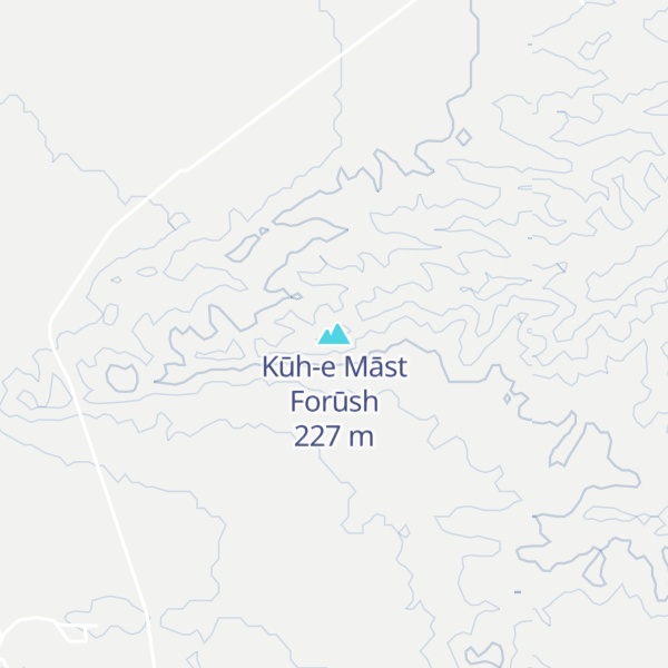 Map of Kūh-e Māst Forūsh