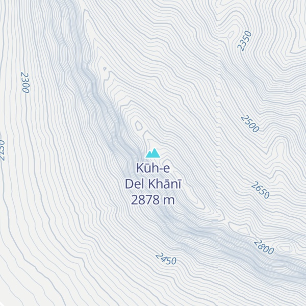 Map of Kūh-e Del Khānī