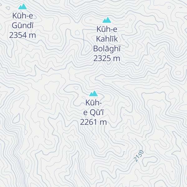 Map of Kūh-e Qū’ī