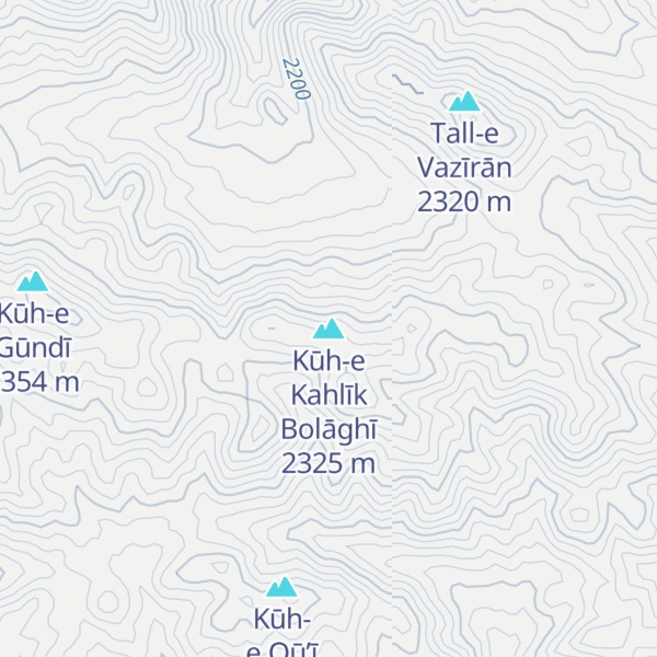 Map of Kūh-e Kahlīk Bolāghī