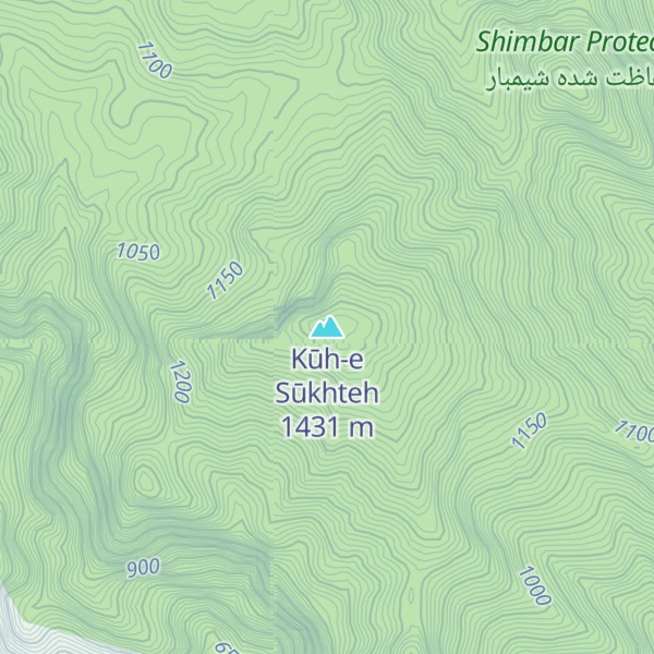 Map of Kūh-e Sūkhteh