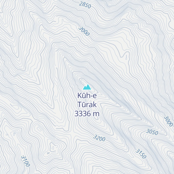 Map of Kūh-e Tūrak