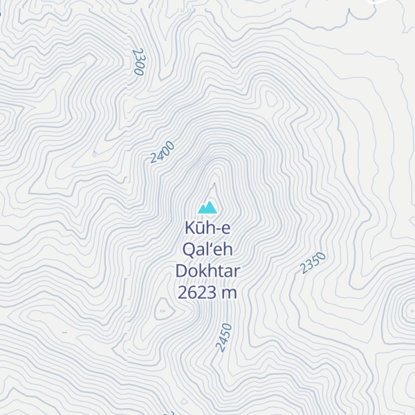 Map of Kūh-e Qal‘eh Dokhtar