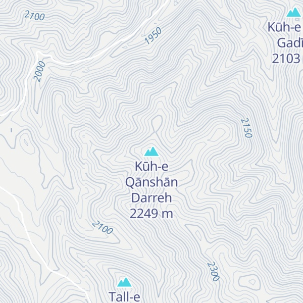 Map of Kūh-e Qānshān Darreh