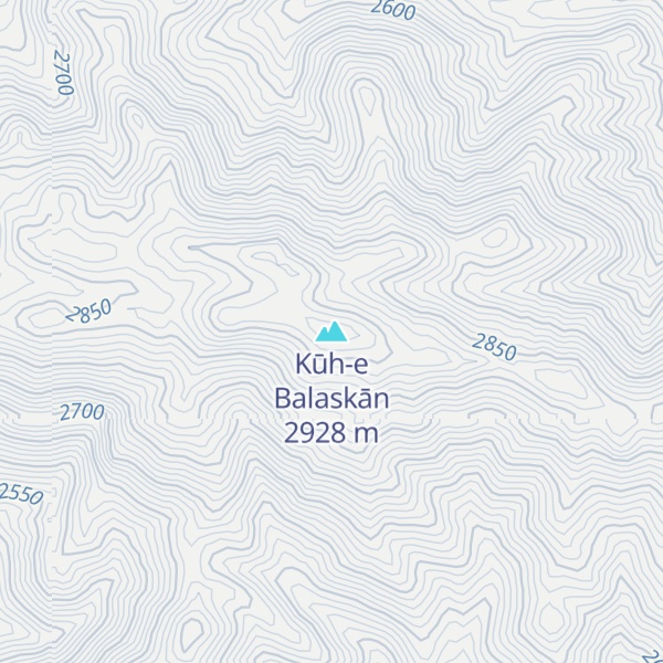 Map of Kūh-e Balaskān