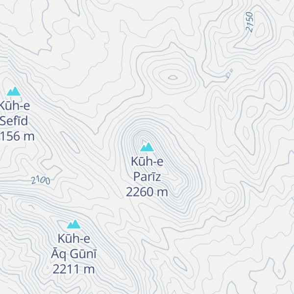 Map of Kūh-e Parīz