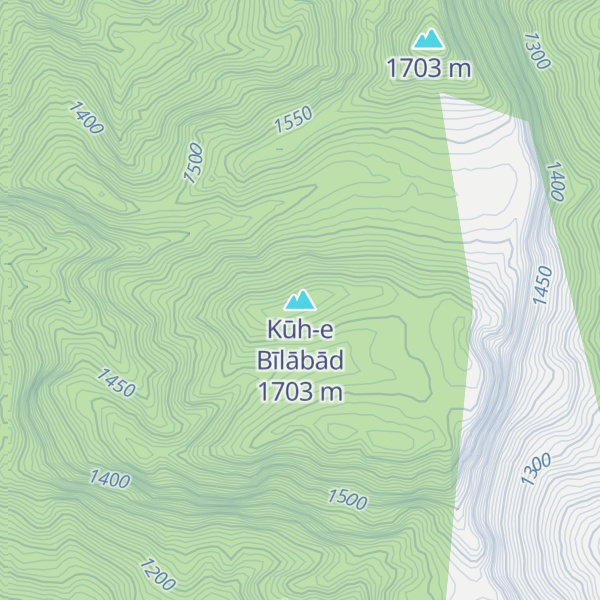 Map of Kūh-e Bīlābād