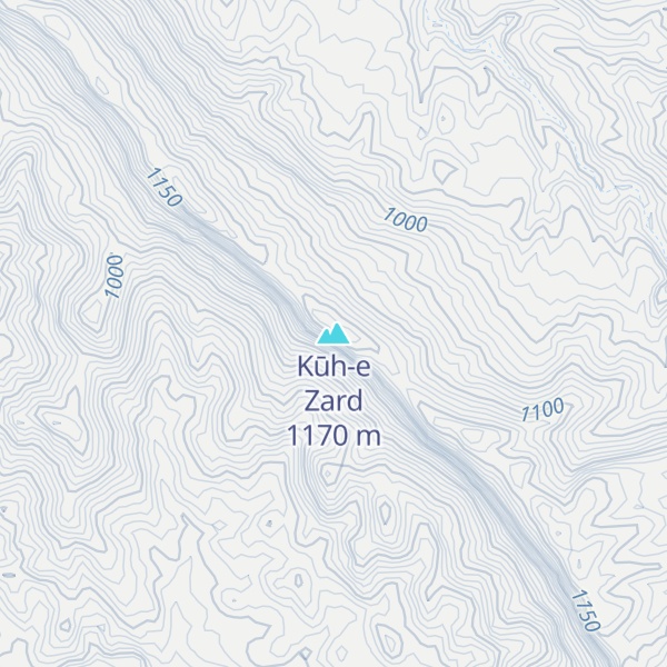Map of Kūh-e Zard