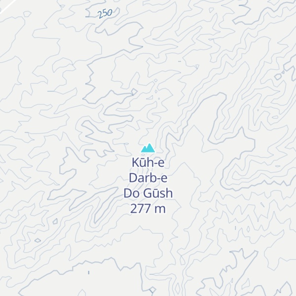Map of Kūh-e Darb-e Do Gūsh
