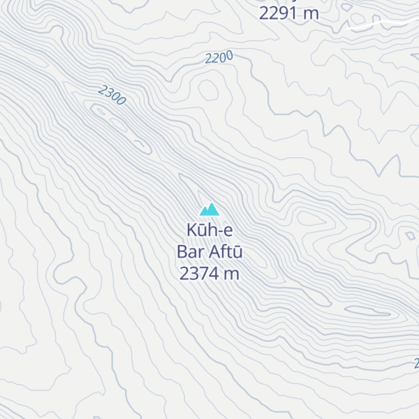 Map of Kūh-e Bar Aftū