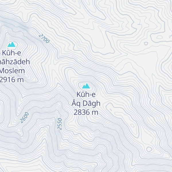 Map of Kūh-e Āq Dāgh