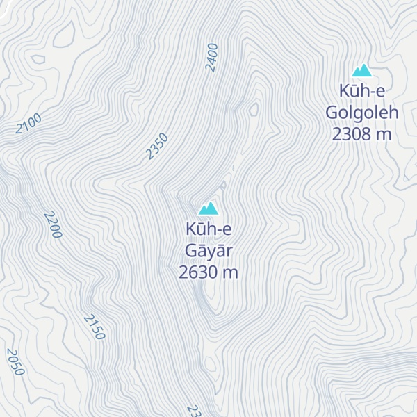 Map of Kūh-e Gāyār