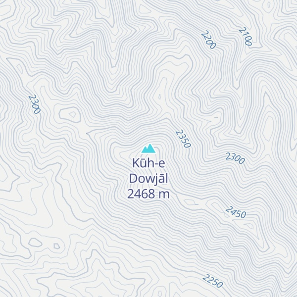 Map of Kūh-e Dowjāl