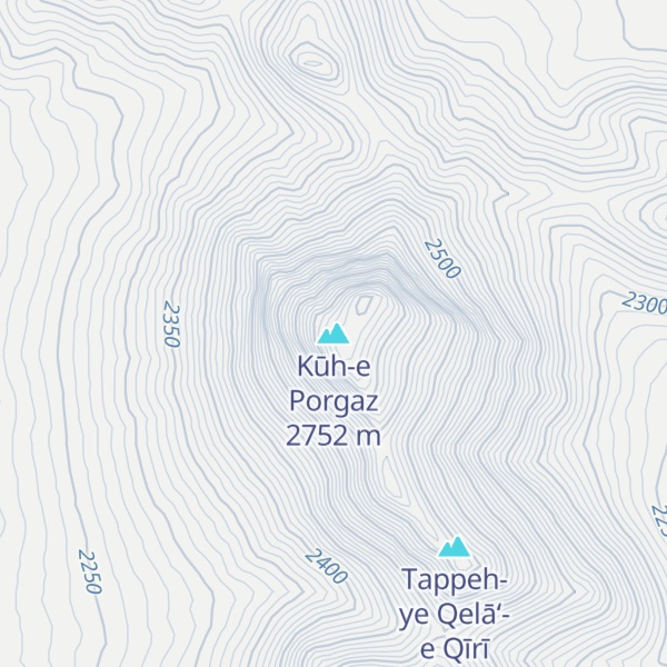 Map of Kūh-e Porgaz