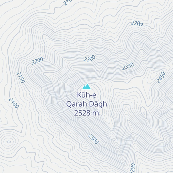 Map of Kūh-e Qarah Dāgh