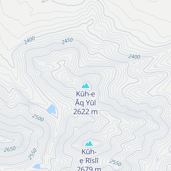Map of Kūh-e Āq Yūl