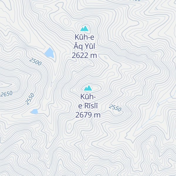 Map of Kūh-e Rīslī