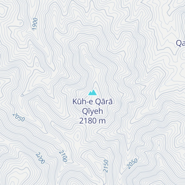 Map of Kūh-e Qārā Qīyeh