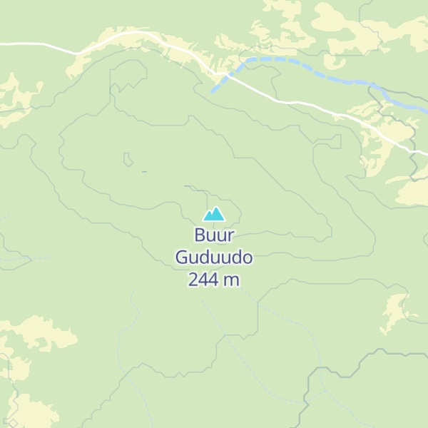 Map of Buur Guduudo