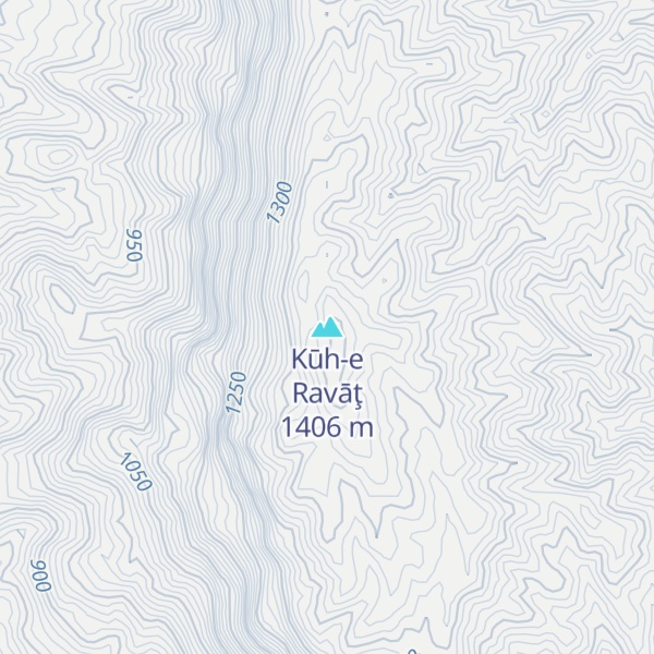 Map of Kūh-e Ravāţ