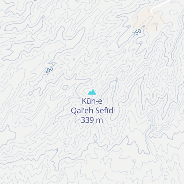 Map of Kūh-e Qal‘eh Sefīd