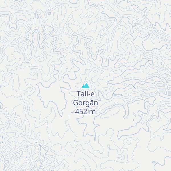 Map of Tall-e Gorgān