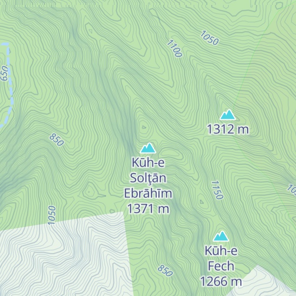 Map of Kūh-e Solţān Ebrāhīm