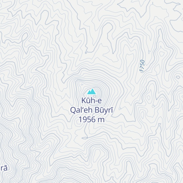 Map of Kūh-e Qal‘eh Būyrī