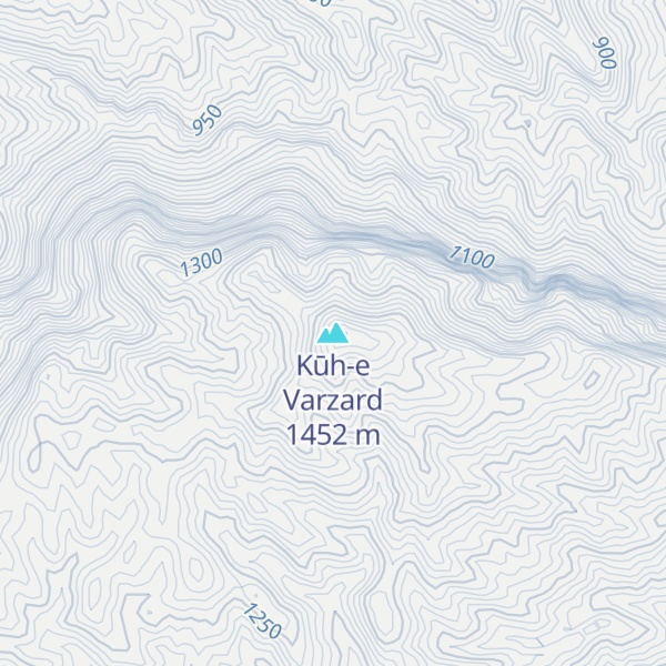 Map of Kūh-e Varzard