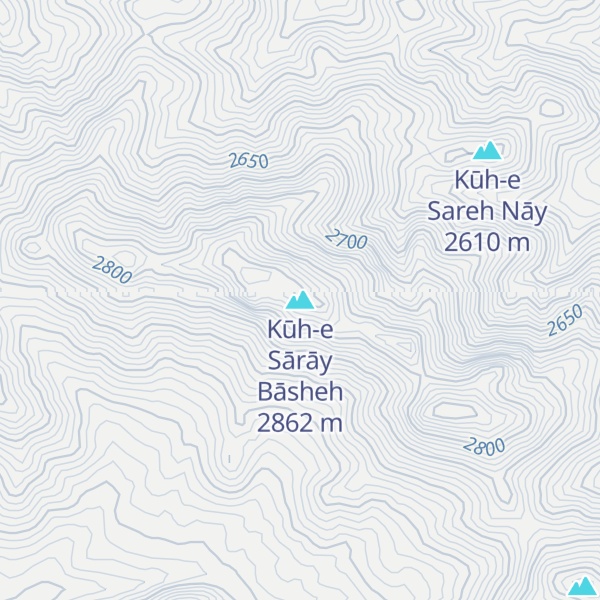 Map of Kūh-e Sārāy Bāsheh
