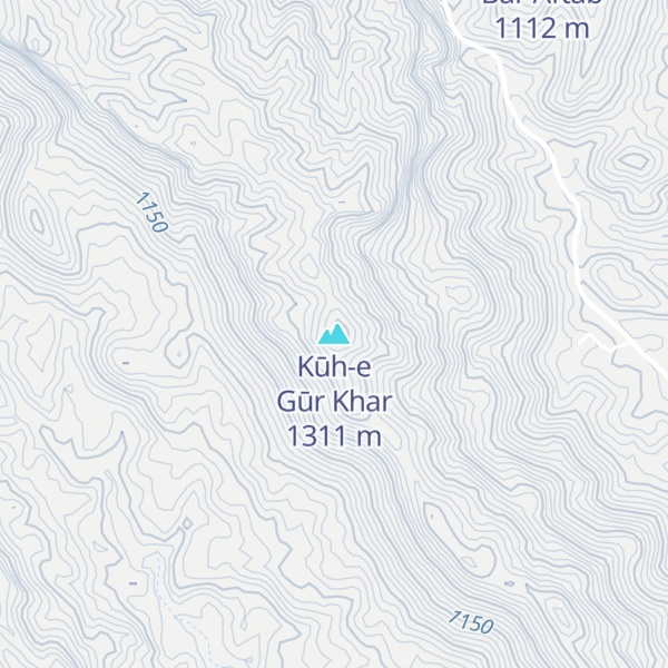 Map of Kūh-e Gūr Khar