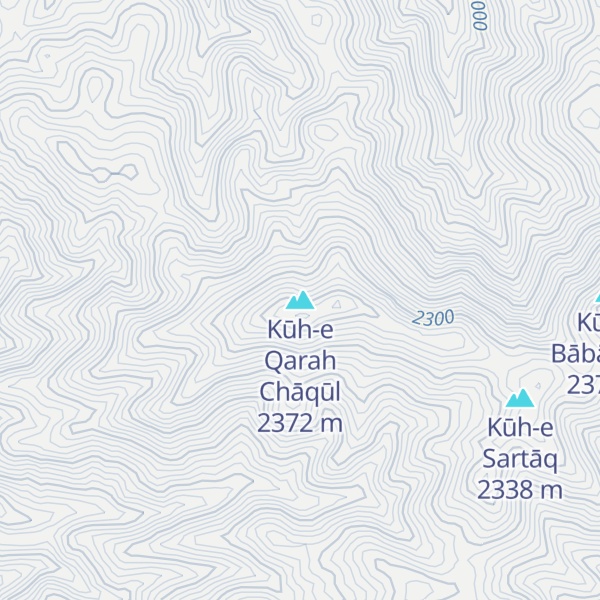 Map of Kūh-e Qarah Chāqūl