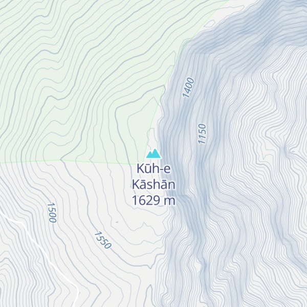 Map of Kūh-e Kāshān